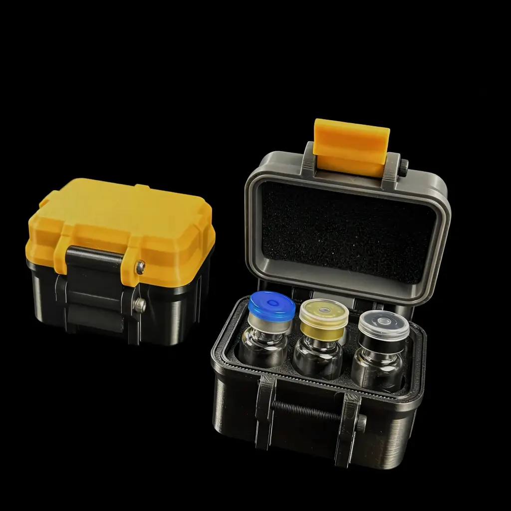 Custom Peptide Bottles Storage Box with 3ml vial illustration